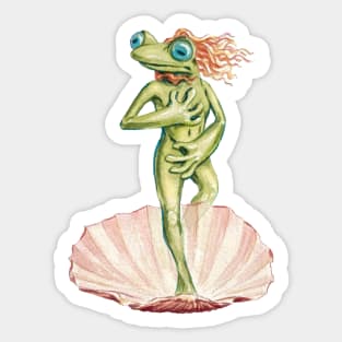 aphrodite frog Sticker